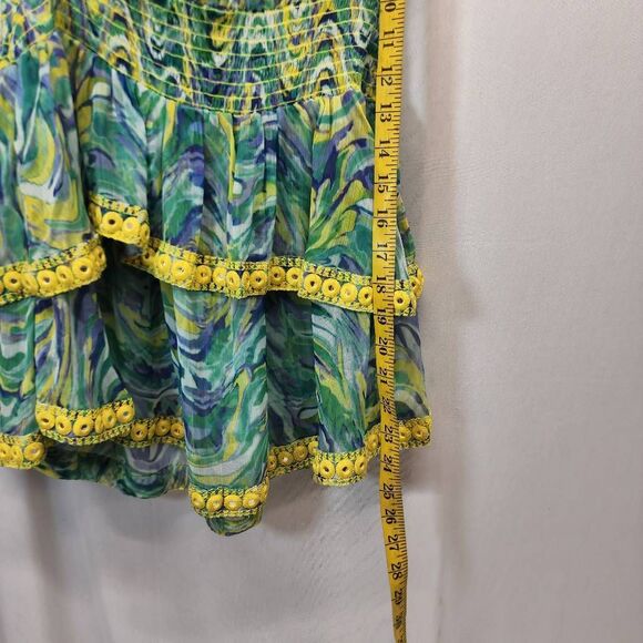 Ramy Brook Mick Dress Women’s Size M Strapless Tiered Floral Print NWT - Picture 4 of 11